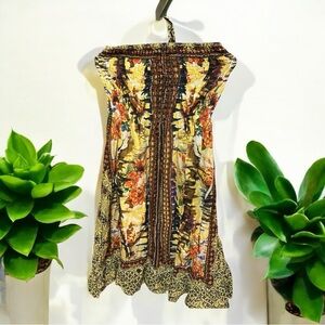 Floral Strapless Dress